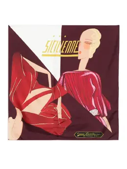 Lanvin: Шарф с принтом 