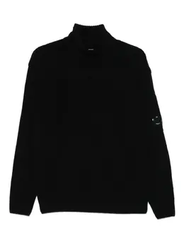 C.P. Company: Чёрный свитер  Lens