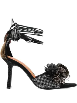 Kurt Geiger London: Чёрные сандалии 