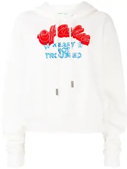 Off-White: Белая толстовка 