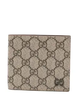 Gucci: Бежевый кошелёк  GG Supreme