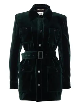 Saint Laurent: Бархатная куртка 