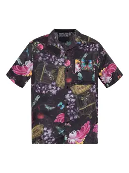 Versace Jeans Couture: Рубашка с растительным принтом 