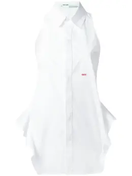 Off White: Рубашка без рукава 