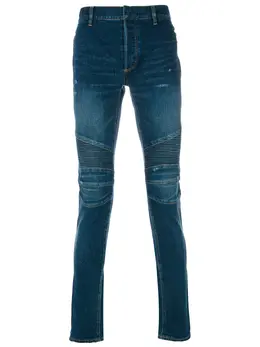 Balmain: Джинсовые джинсы  Biker