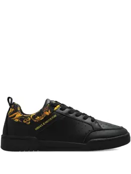 Versace Jeans Couture: Чёрные кроссовки 
