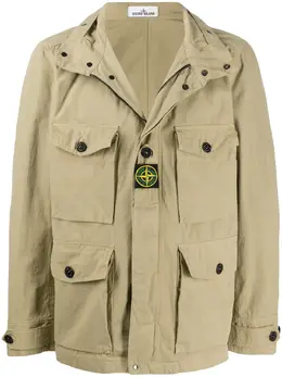Stone Island: Бежевая куртка 