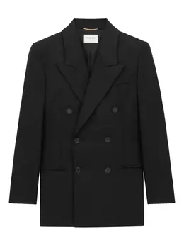 Saint Laurent: Двубортный жакет 