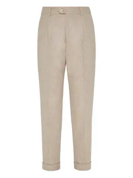 Brunello Cucinelli: Бежевые брюки 