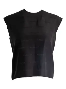 Balenciaga: Топ с принтом 