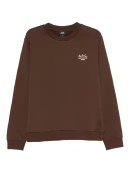 A.P.C.: Коричневый свитшот  Rue Madame