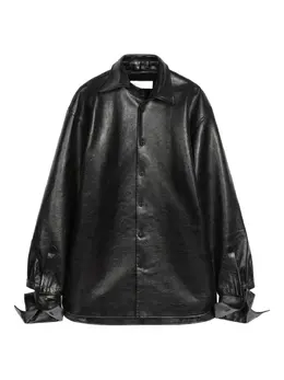 DRIES VAN NOTEN: Кожаная рубашка 
