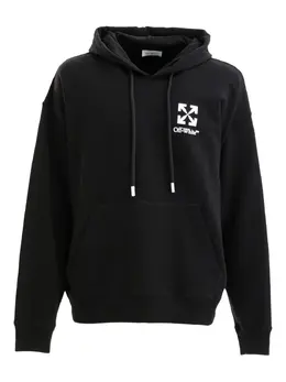 Off-White: Чёрная толстовка  Arrow