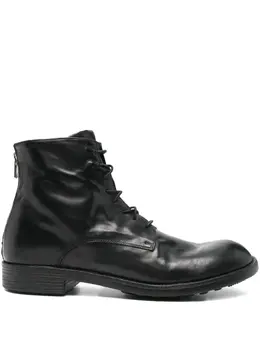 Officine Creative: Чёрные ботинки 