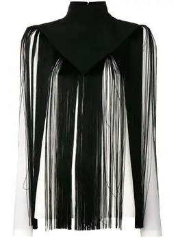 Givenchy: Топ бахромой 