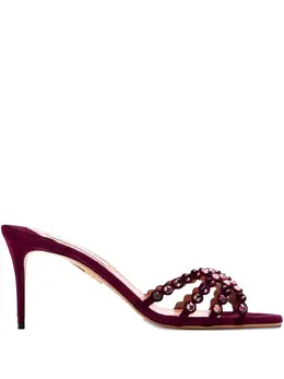 Aquazzura: Бордовые сандалии 