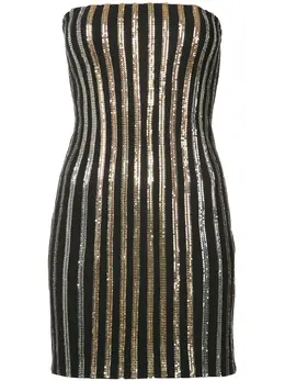 Balmain: Платье в полоску 
