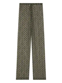 DRIES VAN NOTEN: Зелёные брюки 
