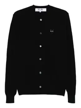 Comme Des Garçons Play: Чёрный кардиган 