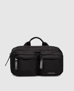 Givenchy: Чорні поясні сумки 