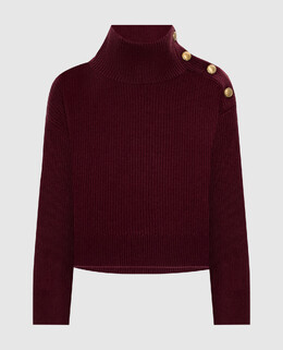 Brunello Cucinelli: Бордовый свитер 