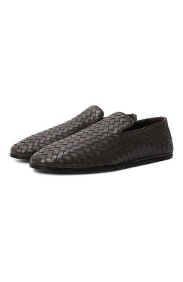 Bottega Veneta: Коричневые мокасины 
