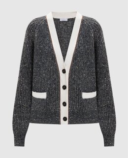 Brunello Cucinelli: Серый кардиган 