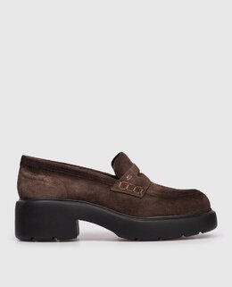 Santoni: Коричневі лофери 