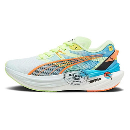PUMA: Голубые кроссовки  Deviate Nitro