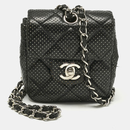 Chanel: Чёрная сумка через плечо 