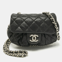 Chanel: Чёрная сумка через плечо 