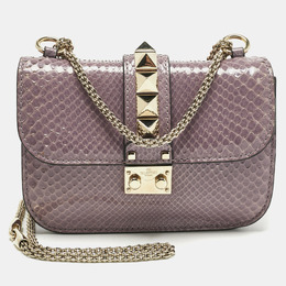 Valentino: Фиолетовая сумка  Rockstud Small