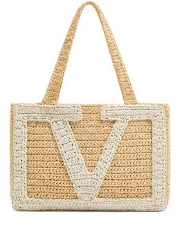 Valentino Garavani: Бежевая сумка 
