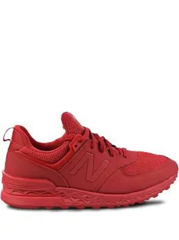 New Balance: Красные кроссовки  574