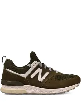 New Balance: Коричневые кроссовки  574
