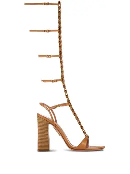 Aquazzura: Коричневые сандалии 