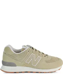 New Balance: Бежевые кроссовки  574