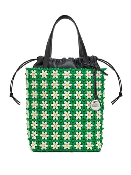 LOEWE: Сумка  Bucket с цветочным принтом