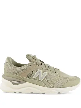 New Balance: Зелёные кроссовки 