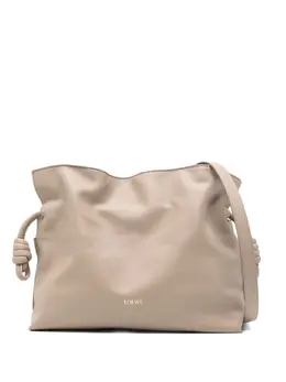 LOEWE: Бежевая сумка  Flamenco