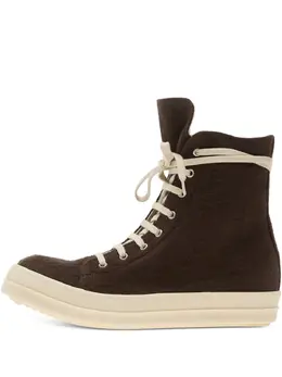 Rick Owens: Коричневые кроссовки  Geobasket