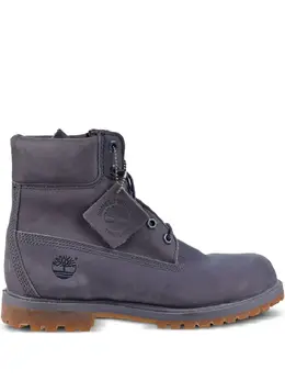 Timberland: Голубые ботинки 