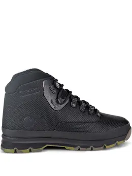 Timberland: Чёрные ботинки 