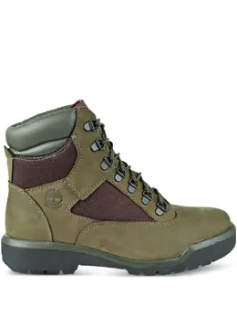 Timberland: Тёмные ботинки 