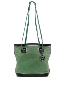 CHANEL Pre-Owned: Чёрная сумка-шоппер 