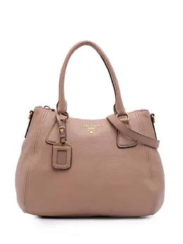 Prada Pre-Owned: Коричневая сумка-шоппер 