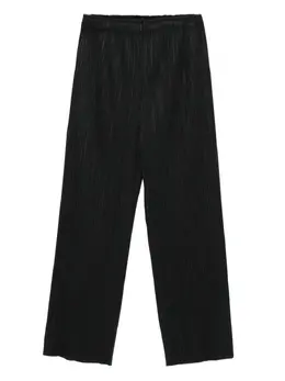 Pleats Please Issey Miyake: Чёрные брюки 