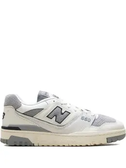 New Balance: Белые кроссовки  550