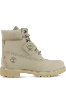 Timberland: Бежевые ботинки 