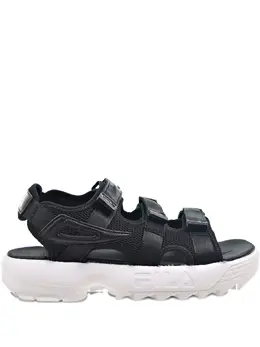 Fila: Чёрные сандалии  Disruptor